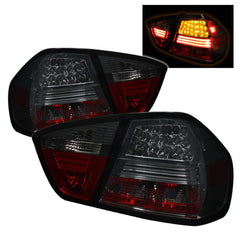 Kies-Motorsports SPYDER Spyder BMW E90 3-Series 06-08 4Dr LED Tail Lights Smoke ALT-YD-BE9006-LED-SM