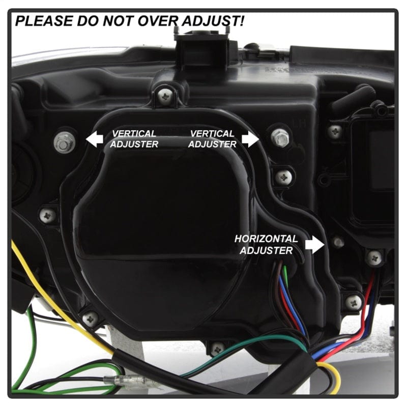 Kies-Motorsports SPYDER Spyder BMW E90 3-Series 06-08 4DR V2 Headlights - HID Only - Black PRO-YD-BMWE9005V2-HID-DRL-BK