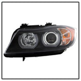 Kies-Motorsports SPYDER Spyder BMW E90 3-Series 06-08 4DR V2 Headlights - HID Only - Black PRO-YD-BMWE9005V2-HID-DRL-BK