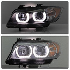 Kies-Motorsports SPYDER Spyder BMW E90 3-Series 06-08 4DR V2 Headlights - HID Only - Black PRO-YD-BMWE9005V2-HID-DRL-BK