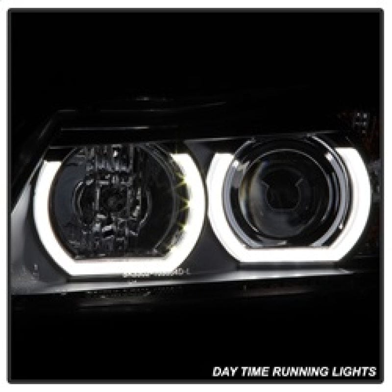 Kies-Motorsports SPYDER Spyder BMW E90 3-Series 06-08 4DR V2 Headlights - HID Only - Black PRO-YD-BMWE9005V2-HID-DRL-BK