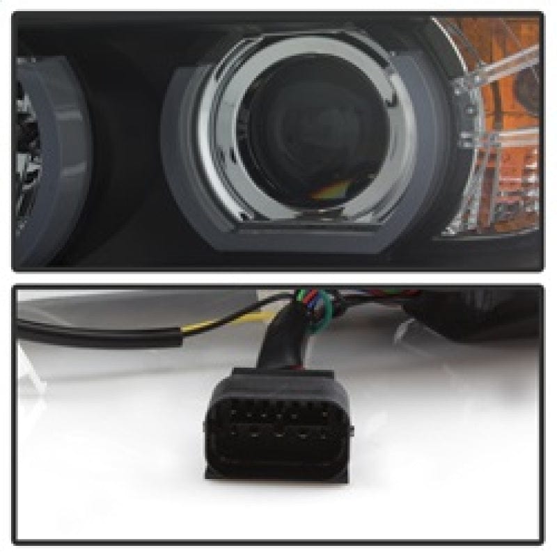 Kies-Motorsports SPYDER Spyder BMW E90 3-Series 06-08 4DR V2 Headlights - HID Only - Black PRO-YD-BMWE9005V2-HID-DRL-BK