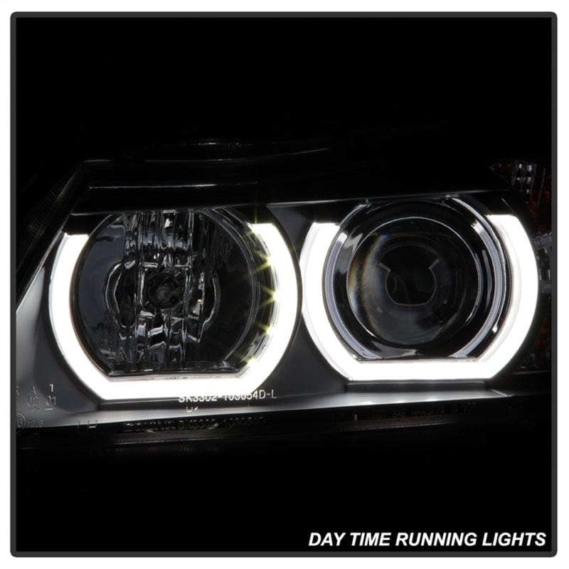 Kies-Motorsports SPYDER Spyder BMW E90 3-Series 06-08 4DR V2 Headlights - HID Only - Black PRO-YD-BMWE9005V2-HID-DRL-BK