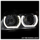 Kies-Motorsports SPYDER Spyder BMW E90 3-Series 06-08 4DR V2 Headlights - HID Only - Black PRO-YD-BMWE9005V2-HID-DRL-BK