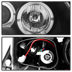Kies-Motorsports SPYDER Spyder BMW E90 3-Series 06-08 Projector LED Halo Amber Reflctr Rplc Bulb Blk PRO-YD-BMWE9005-AM-BK
