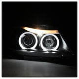 Kies-Motorsports SPYDER Spyder BMW E90 3-Series 06-08 Projector LED Halo Amber Reflctr Rplc Bulb Blk PRO-YD-BMWE9005-AM-BK