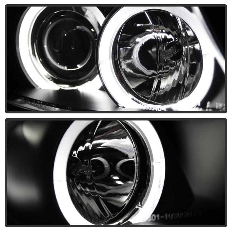 Kies-Motorsports SPYDER Spyder BMW E90 3-Series 06-08 Projector LED Halo Amber Reflctr Rplc Bulb Blk PRO-YD-BMWE9005-AM-BK