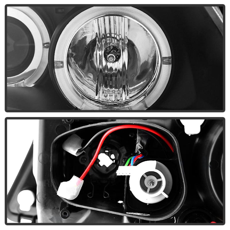Kies-Motorsports SPYDER Spyder BMW E90 3-Series 06-08 Projector LED Halo Amber Reflctr Rplc Bulb Blk PRO-YD-BMWE9005-AM-BK