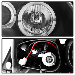 Kies-Motorsports SPYDER Spyder BMW E90 3-Series 06-08 Projector LED Halo Amber Reflctr Rplc Bulb Blk PRO-YD-BMWE9005-AM-BK