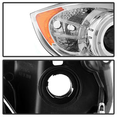 Kies-Motorsports SPYDER Spyder BMW E90 3-Series 06-08 Projector LED Halo Amber Reflctr Rplc Bulb Chrm PRO-YD-BMWE9005-AM-C