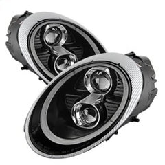 Kies-Motorsports SPYDER Spyder Porsche 911 05-09 Projector Headlights Xenon/HID Model- DRL LED Blk PRO-YD-P99705-HID-DRL-BK