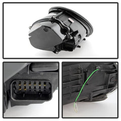 Kies-Motorsports SPYDER Spyder Porsche 911 05-09 Projector Headlights Xenon/HID Model- DRL LED Blk PRO-YD-P99705-HID-DRL-BK