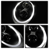 Kies-Motorsports SPYDER Spyder Porsche 911 05-09 Projector Headlights Xenon/HID Model- DRL LED Blk PRO-YD-P99705-HID-DRL-BK