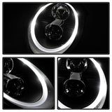 Kies-Motorsports SPYDER Spyder Porsche 911 05-09 Projector Headlights Xenon/HID Model- DRL LED Blk PRO-YD-P99705-HID-DRL-BK