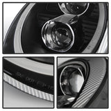 Kies-Motorsports SPYDER Spyder Porsche 911 05-09 Projector Headlights Xenon/HID Model- DRL LED Blk PRO-YD-P99705-HID-DRL-BK