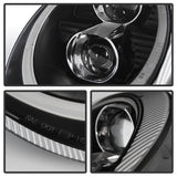 Kies-Motorsports SPYDER Spyder Porsche 911 05-09 Projector Headlights Xenon/HID Model- DRL LED Blk PRO-YD-P99705-HID-DRL-BK
