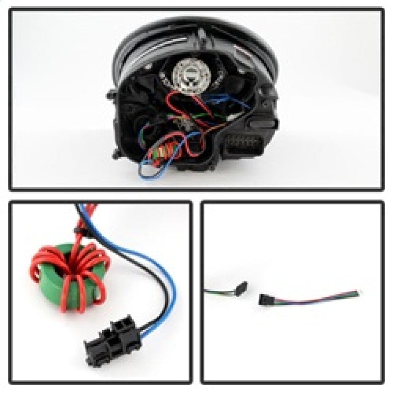 Kies-Motorsports SPYDER Spyder Porsche 911 05-09 Projector Headlights Xenon/HID Model- DRL LED Blk PRO-YD-P99705-HID-DRL-BK