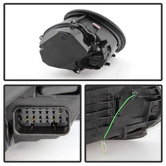 Kies-Motorsports SPYDER Spyder Porsche 911 997 2005-2009 Projector Headlights Halogen Model DRL LED Blk PRO-YD-P99705-DRL-BK