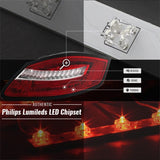 Kies-Motorsports SPYDER Spyder Porsche 987 Cayman 06-08 / Boxster 05-08 LED Tail Lights - Red Clear ALT-YD-P98705-LED-RC