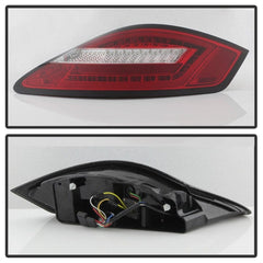 Kies-Motorsports SPYDER Spyder Porsche 987 Cayman 06-08 / Boxster 05-08 LED Tail Lights - Red Clear ALT-YD-P98705-LED-RC