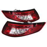 Kies-Motorsports SPYDER Spyder Porsche 997 05-08 LED Tail Lights Red Clear ALT-YD-P99705-LED-RC