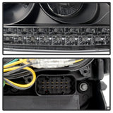 Kies-Motorsports SPYDER Spyder Porsche Cayenne 03-06 Projector Xenon/HID Model- DRL LED Blk PRO-YD-PCAY03-HID-DRL-BK