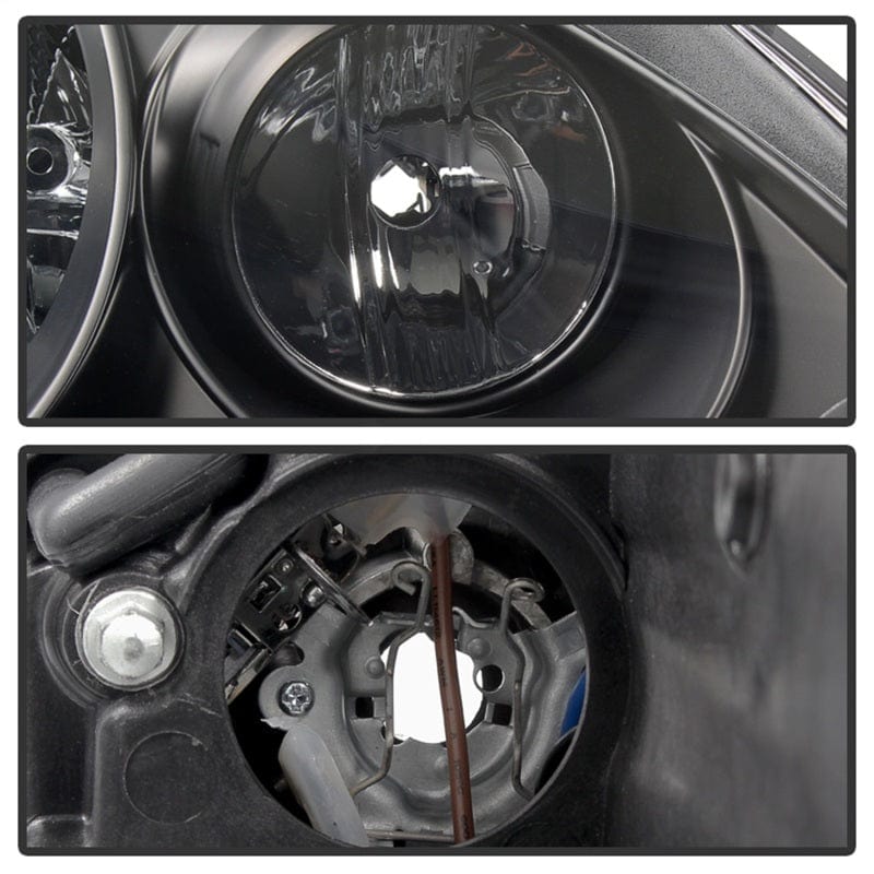 Kies-Motorsports SPYDER Spyder Porsche Cayenne 03-06 Projector Xenon/HID Model- DRL LED Blk PRO-YD-PCAY03-HID-DRL-BK