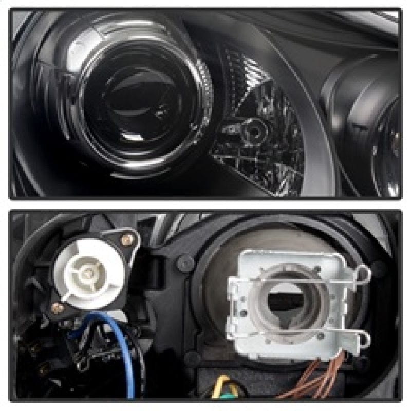 Kies-Motorsports SPYDER Spyder Porsche Cayenne 03-06 Projector Xenon/HID Model- DRL LED Blk PRO-YD-PCAY03-HID-DRL-BK