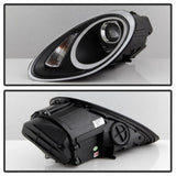 Kies-Motorsports SPYDER Spyder Porsche Cayman 05-08 Headlights - Halogen Model Only - Black PRO-YD-P98705-HID-DRL-BK
