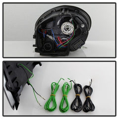 Kies-Motorsports SPYDER Spyder Porsche Cayman 05-08 Headlights - Halogen Model Only - Black PRO-YD-P98705-HID-DRL-BK