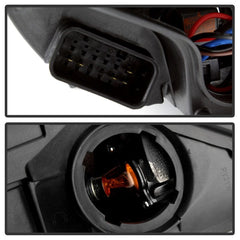 Kies-Motorsports SPYDER Spyder Porsche Cayman 05-08 Headlights - Halogen Model Only - DRL LED - Black PRO-YD-P98705-DRL-BK