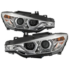 Kies-Motorsports SPYDER Spyder Signature BMW F30 3 Series 12-14 4DR Projector Headlights - Chrome (PRO-YD-BMWF3012-AFSHID-C)