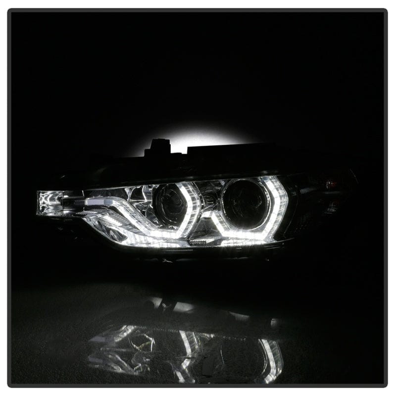 Kies-Motorsports SPYDER Spyder Signature BMW F30 3 Series 12-14 4DR Projector Headlights - Chrome (PRO-YD-BMWF3012-AFSHID-C)