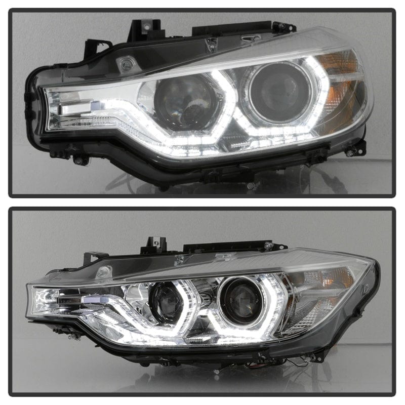 Kies-Motorsports SPYDER Spyder Signature BMW F30 3 Series 12-14 4DR Projector Headlights - Chrome (PRO-YD-BMWF3012-AFSHID-C)