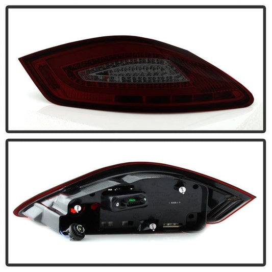 Kies-Motorsports SPYDER xTune 05-08 Porsche Boxster (987) LED Tail Lights - Red Smoke (ALT-ON-P98705-LED-RS)