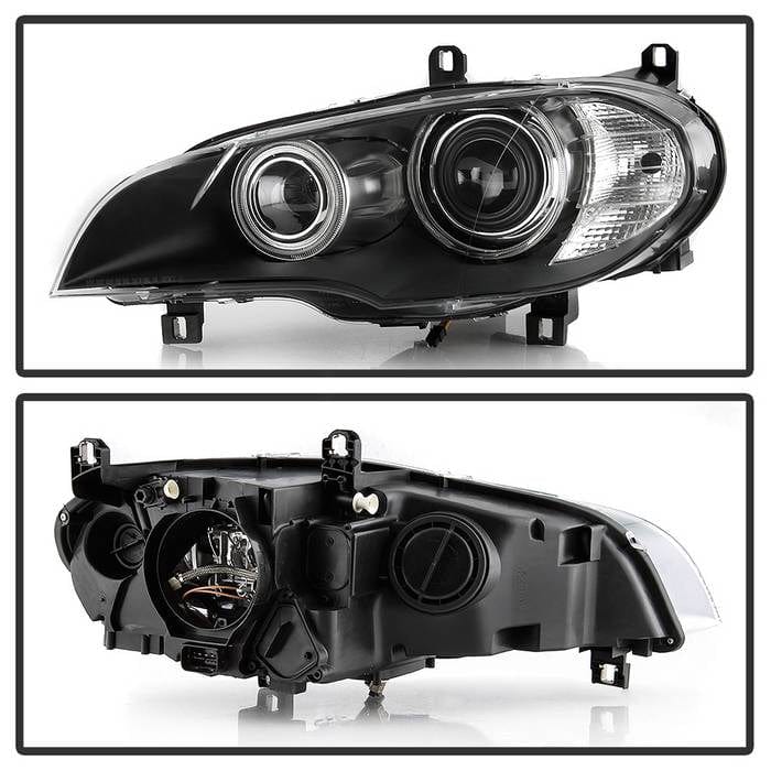 Kies-Motorsports SPYDER xTune 07-10 BMW X5 Passenger Side HID AFS Projector Headlights - OEM Right (PRO-JH-BX507-AFS-OE-R)