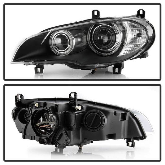 Kies-Motorsports SPYDER xTune 07-10 BMW X5 Passenger Side HID AFS Projector Headlights - OEM Right (PRO-JH-BX507-AFS-OE-R)