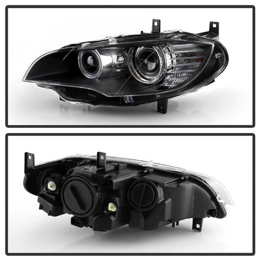 Kies-Motorsports SPYDER xTune 08-14 BMW X6 Driver Side HID AFS Projector Headlights - OEM Left (PRO-JH-BX608-AFS-OE-L)