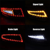 Kies-Motorsports SPYDER Xtune Porsche 911 997 05-08 LED Tail Lights Red Clear ALT-ON-P99705-LED-RC