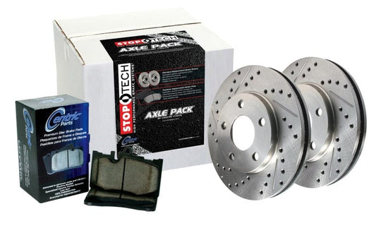 Kies-Motorsports Stoptech Sport Axle Pack Drilled Rotor, 4 Wheel
