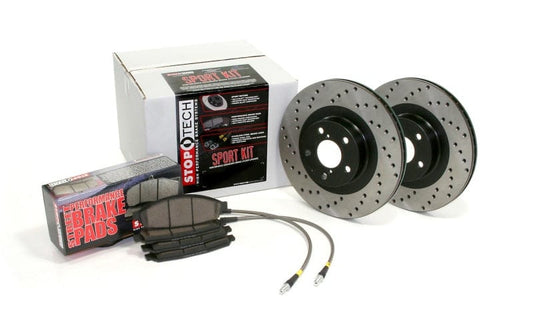 Kies-Motorsports Stoptech Sport Axle Pack Drilled Rotor, Front
