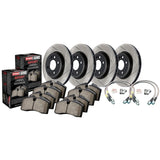 Kies-Motorsports Stoptech Sport Axle Pack, Slotted, 4 Wheel