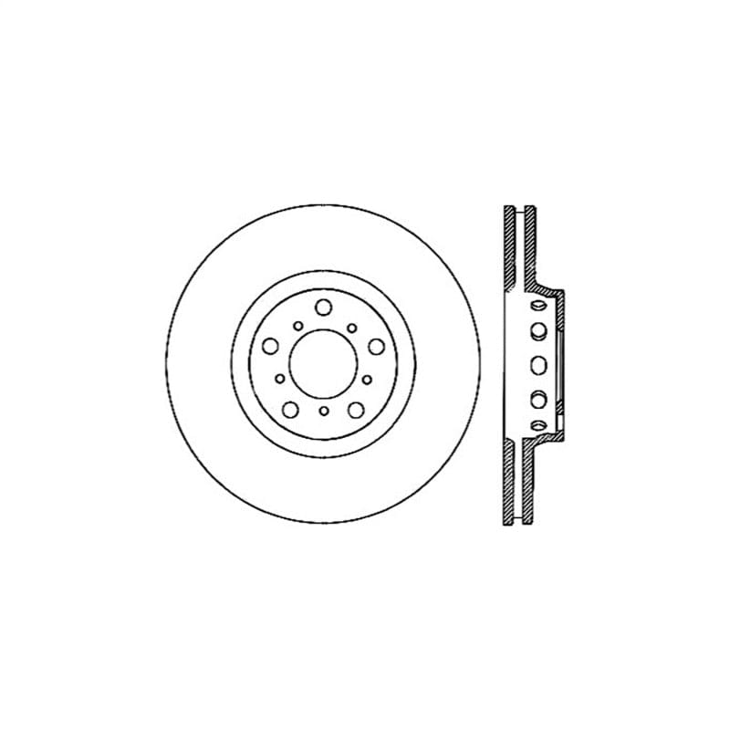 Kies-Motorsports Stoptech Stoptech 00-03 BMW M5 (E39) Front Right Premium High-Carbon Cryo Rotor