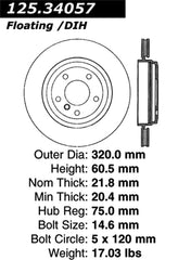 Kies-Motorsports Stoptech Stoptech 01-06 BMW 330Ci/02-05 330i/330xi Cryo Rear Premium High-Carbon Rotor