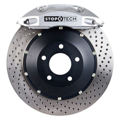 Kies-Motorsports Stoptech StopTech 01-06 BMW 330CI / 06-08 BMW Z4 Front BBK Silver ST-40 Calipers 332x32 Drilled Rotors