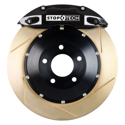Kies-Motorsports Stoptech StopTech 05-10 Porsche 911 Carrera S (997) Front BBK ST-40 Caliper Black / 2pc Zinc Slotted 355x32mm