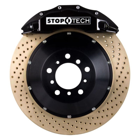 Kies-Motorsports Stoptech StopTech 05-10 Porsche 911 Carrera S (997) Front BBK ST-60 Caliper Black / 2pc Zinc Drilled 355x35mm
