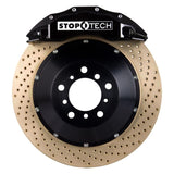 Kies-Motorsports Stoptech StopTech 05-10 Porsche 911 Carrera S (997) Front BBK ST-60 Caliper Black / 2pc Zinc Drilled 355x35mm
