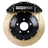 Kies-Motorsports Stoptech StopTech 05-10 Porsche 911 Carrera S (997) Front BBK ST-60 Caliper Black / 2pc Zinc Slotted 355x35mm