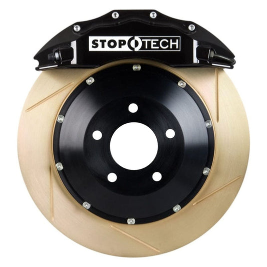 Kies-Motorsports Stoptech StopTech 05-10 Porsche 911 Carrera S (997) Front BBK ST-60 Caliper Black / 2pc Zinc Slotted 380x32mm